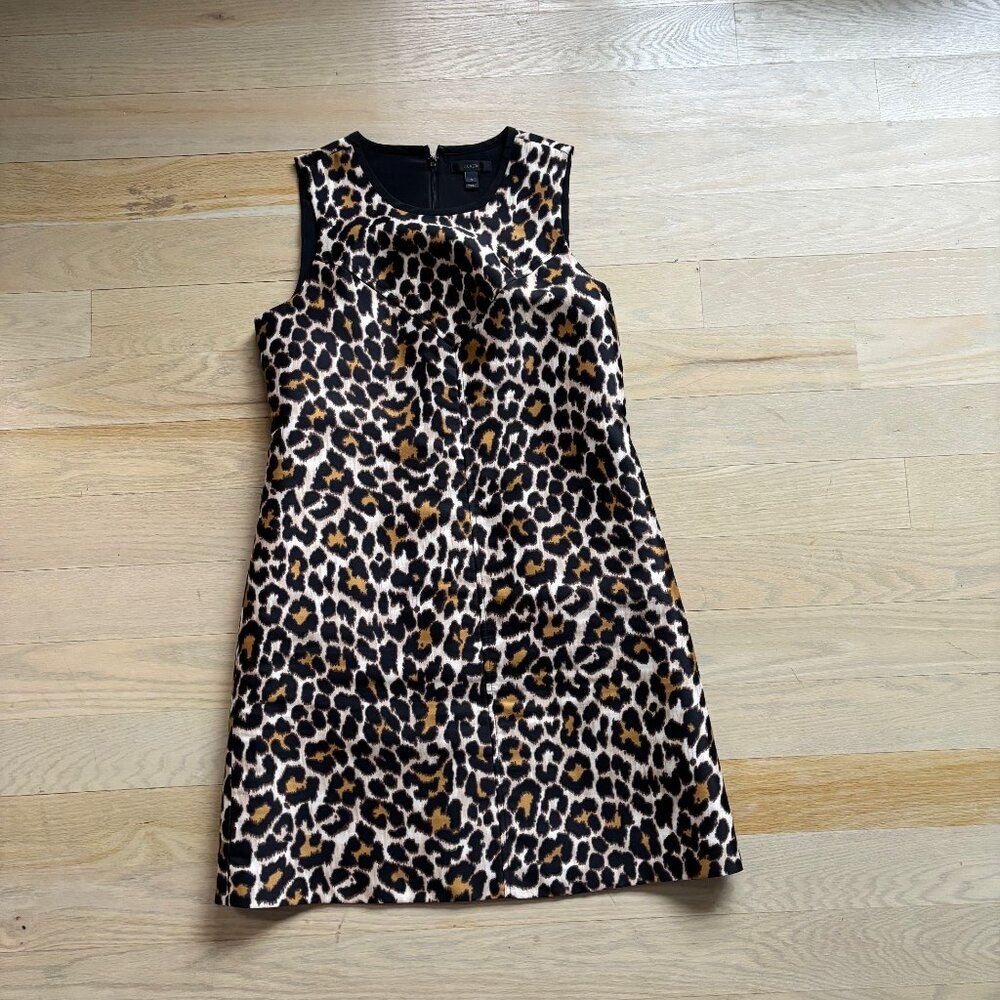 J. Crew Leopard Shift Dress